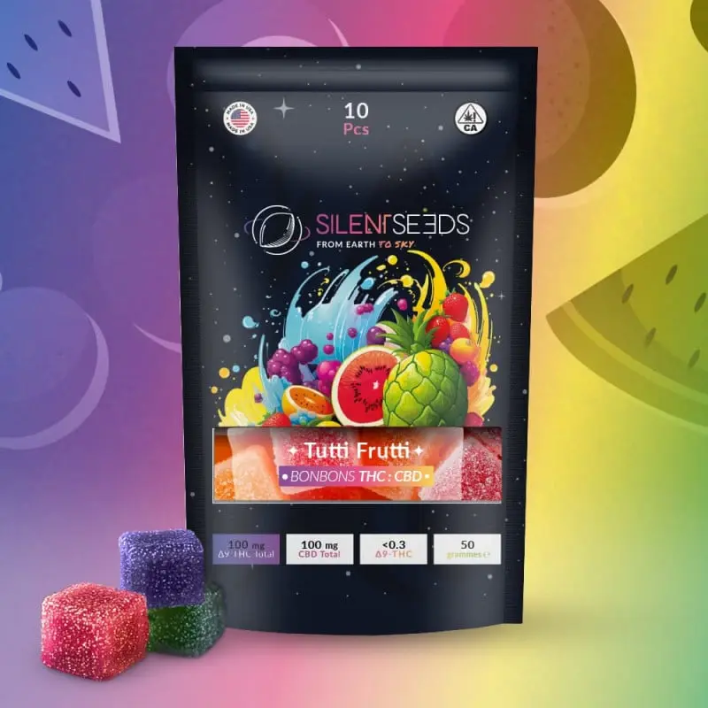 Gummies 100 MG Delta 9  THC + 100MG CBD.